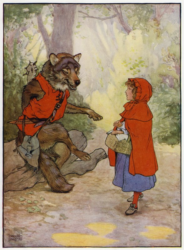 Czerwony Kapturek (kolor lito) autorstwa Frank Adams