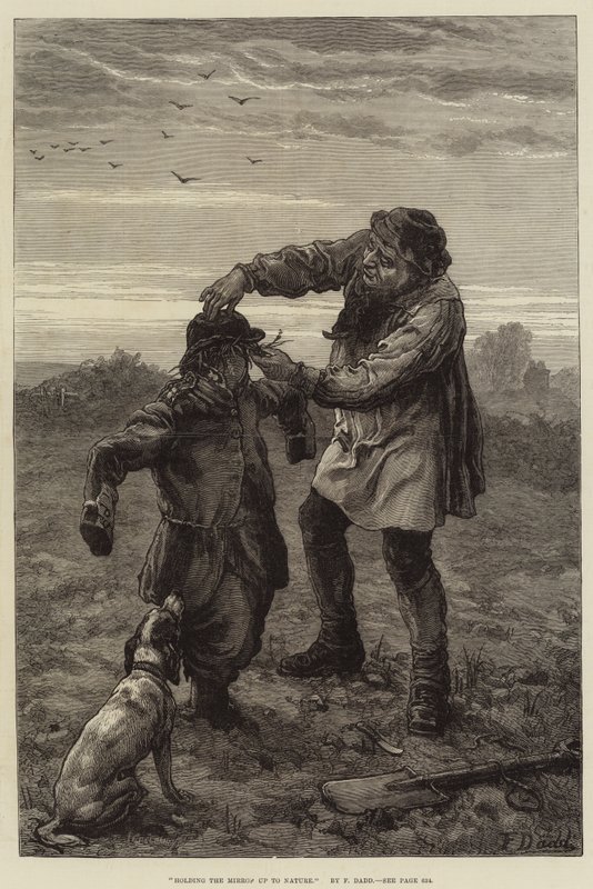 Trzymanie lustra do natury autorstwa Frank Dadd