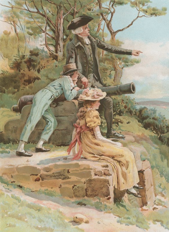Stare pole bitwy (chromolitho) autorstwa Frank Dadd