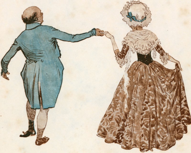 The Pickwick Papers (kolorowa litografia) autorstwa Frank Reynolds