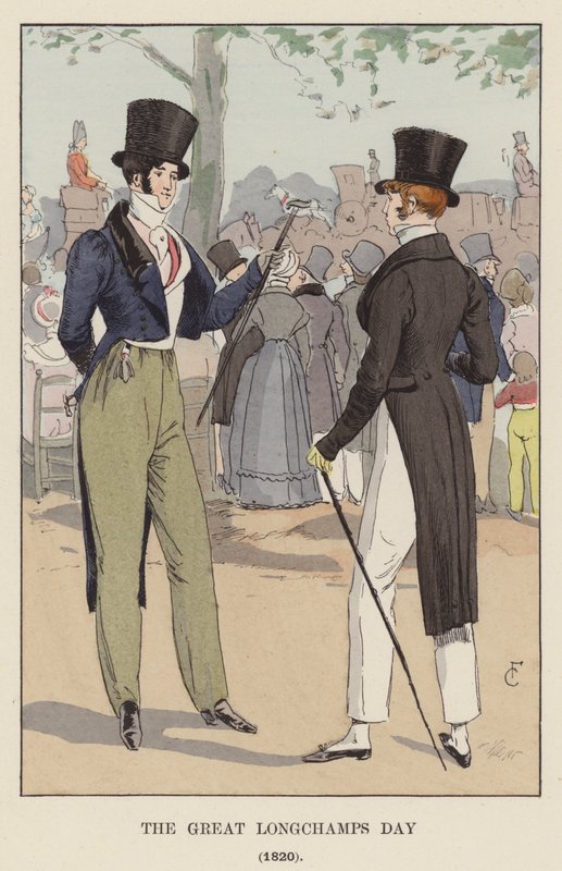 Wielki Dzień Longchamps, 1820 autorstwa François Courboin