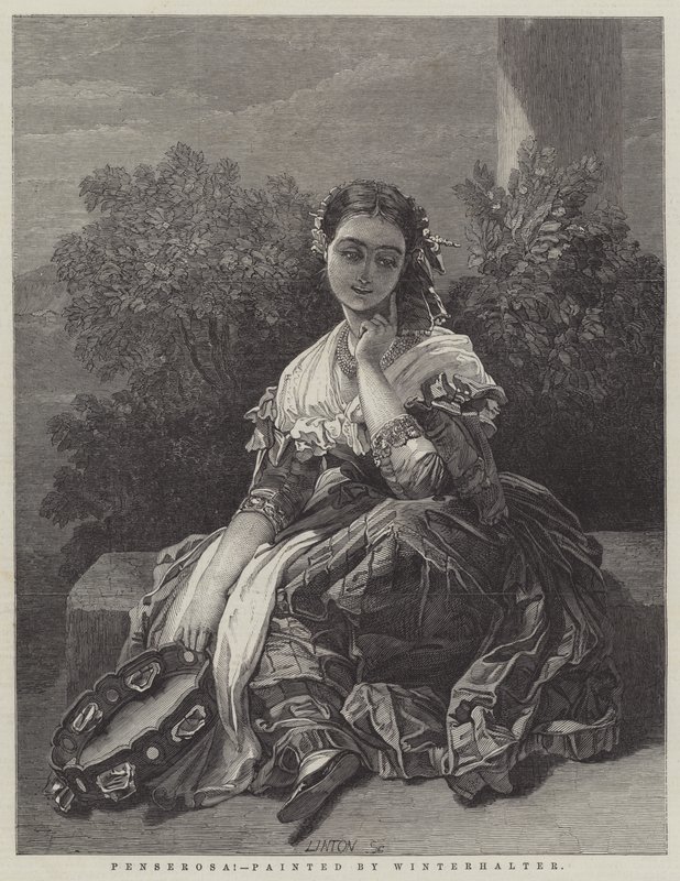 Penserosa! autorstwa Franz Xaver Winterhalter