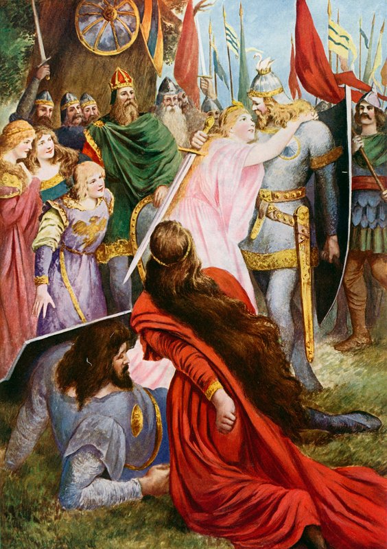 Lohengrin, akt I scena III autorstwa Fred Leeke
