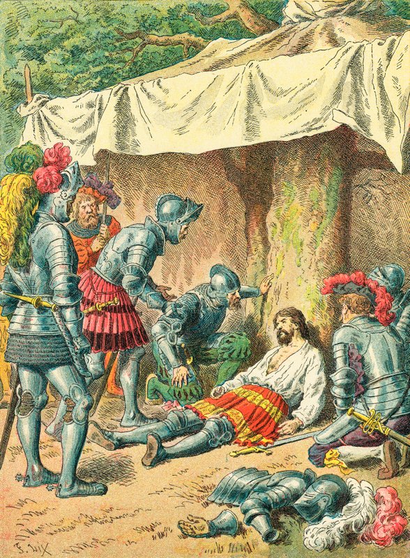 Śmierć Bayarda autorstwa Frederic Theodore Lix