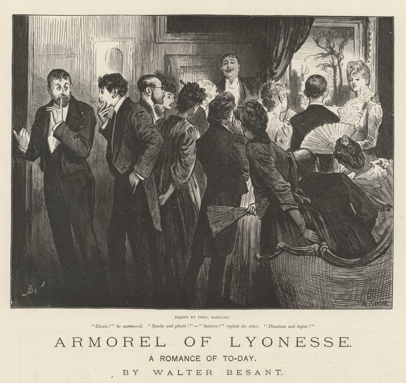 Armorel z Lyonesse, Romans współczesny, autorstwa Waltera Besanta autorstwa Frederick Barnard