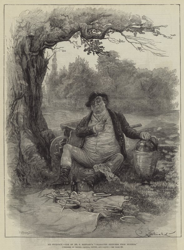 Pan Pickwick autorstwa Frederick Barnard