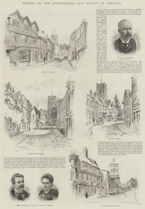 Spotkanie Incorporated Law Society w Norwich autorstwa Frederick George Kitton
