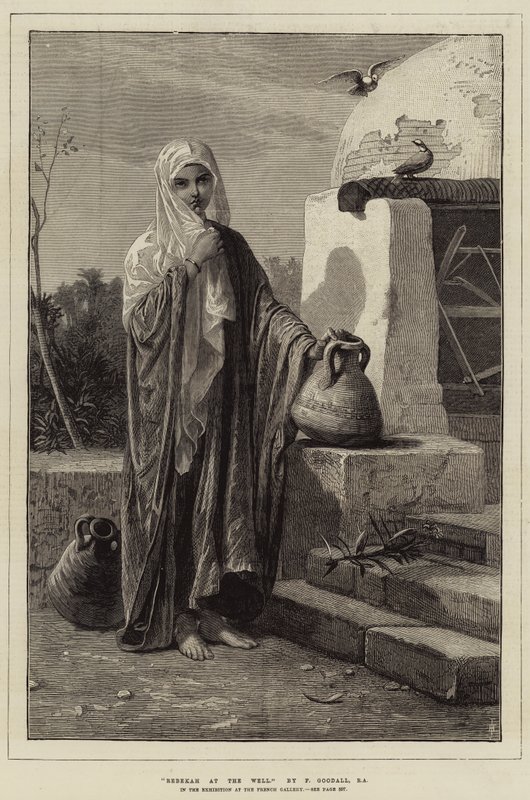 Rebeka przy studni autorstwa Frederick Goodall