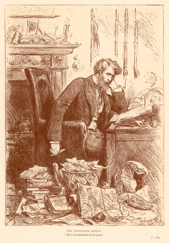 Redaktor gazety autorstwa Frederick Barnard