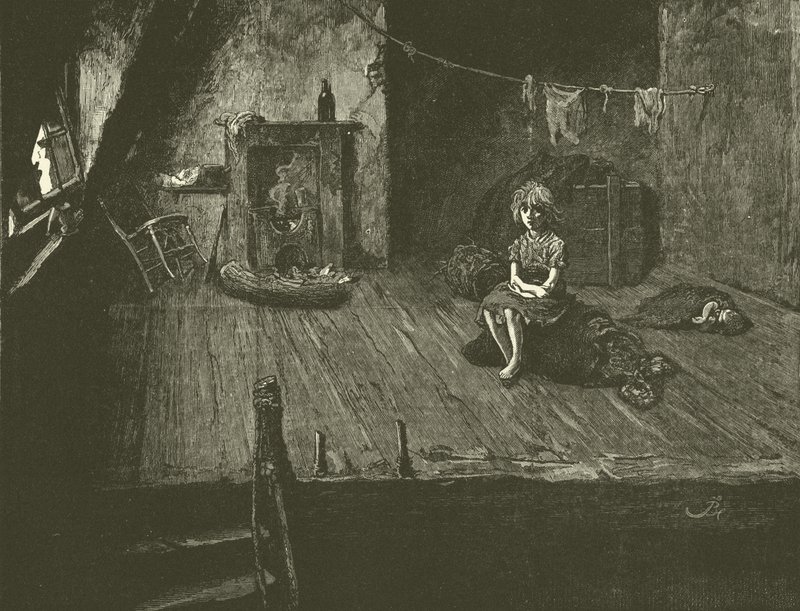 Biedne dzieci na strychu autorstwa Frederick L. Bernard