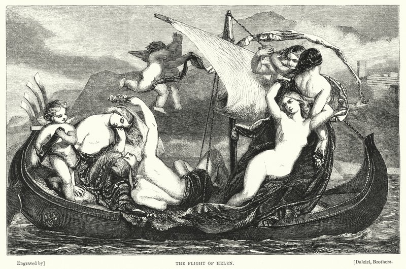 Lot Heleny (rycina) autorstwa Frederick Richard Pickersgill