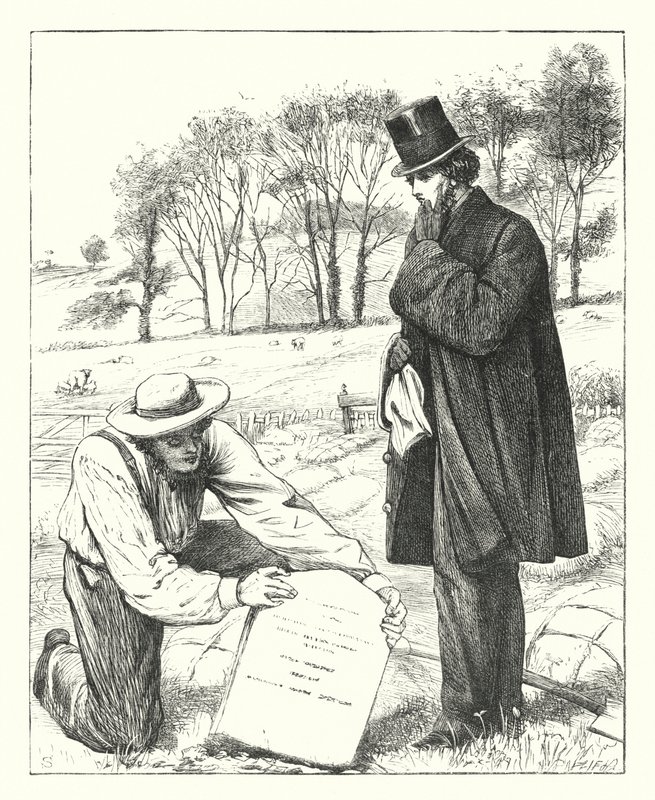 Lament Ojca (rycina) autorstwa Frederick Smallfield