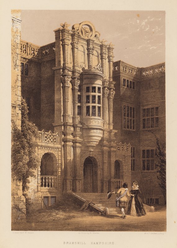 Bramshill, Hampshire (akwatinta) autorstwa Frederick William Hulme