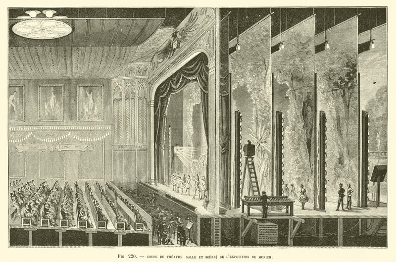 Sekcja Teatru (Sala i Scena) Wystawy w Monachium autorstwa French School