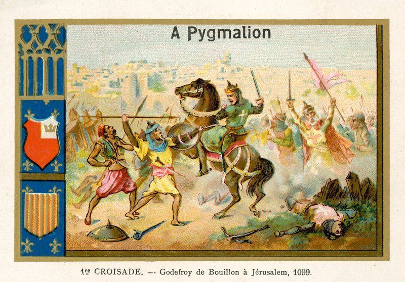 Godfrey z Bouillon w Jerozolimie, 1. Krucjata, 1099 autorstwa French School