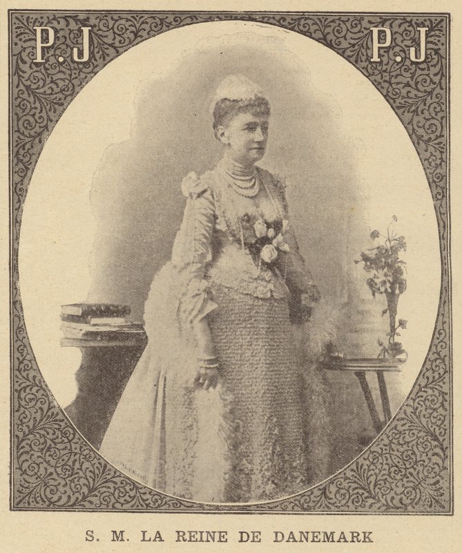 Louise Hesse-Kassel, królowa małżonka Christiana IX Danii autorstwa French School