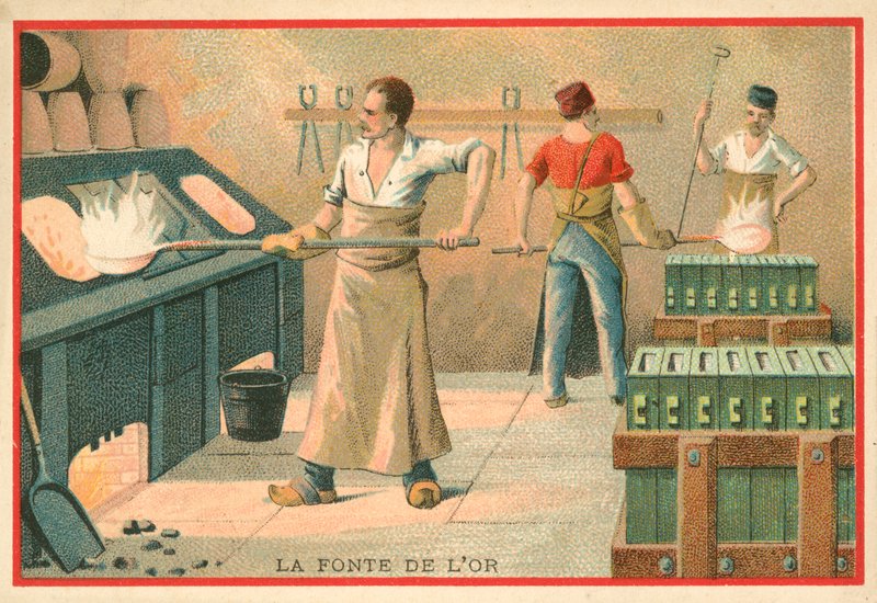 Topienie złota autorstwa French School