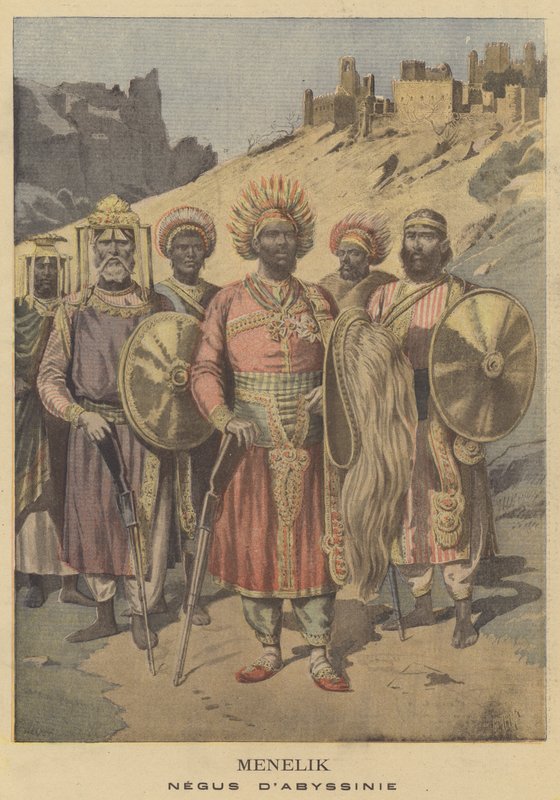 Menelik, Negus z Abisynii autorstwa French School