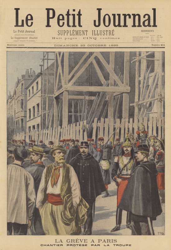 Strajk w Paryżu autorstwa French School