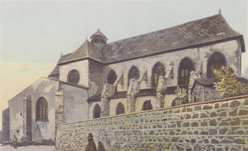 Ambierle, Eglise, Fasada S autorstwa French Photographer