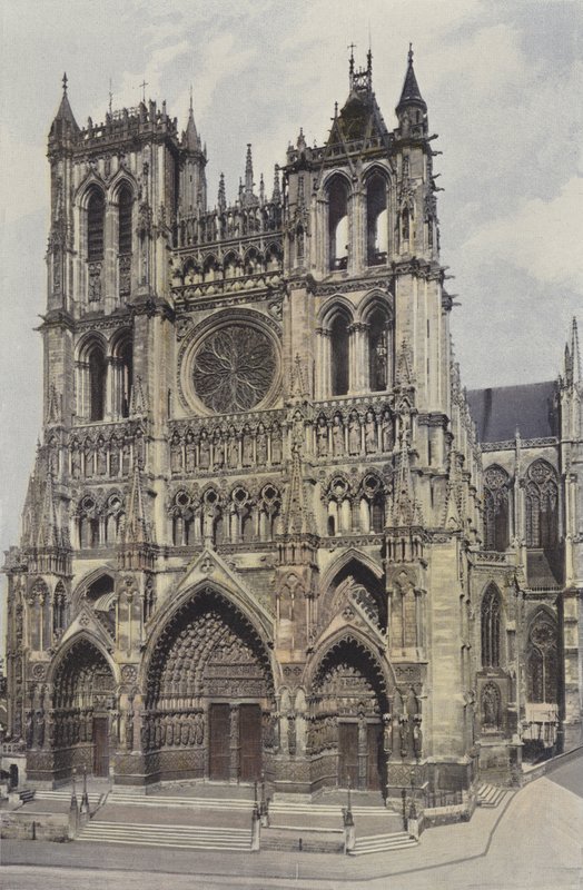 Amiens, Fasada katedry autorstwa French Photographer