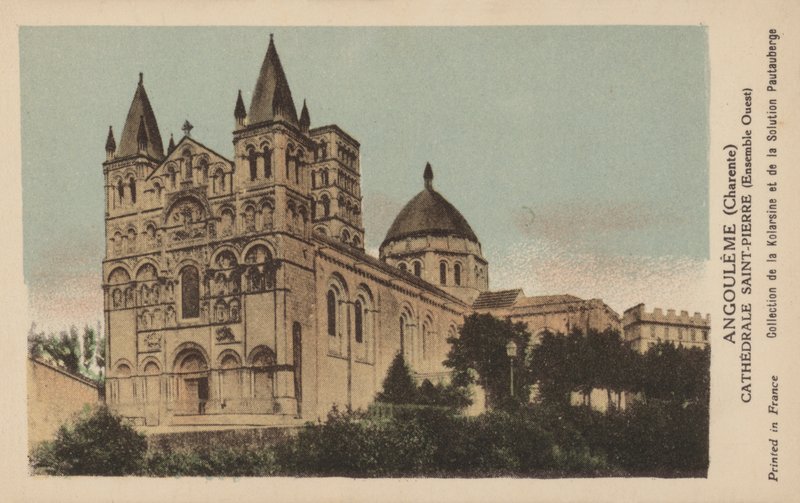 Angouleme, Charente, Katedra Saint-Pierre autorstwa French Photographer