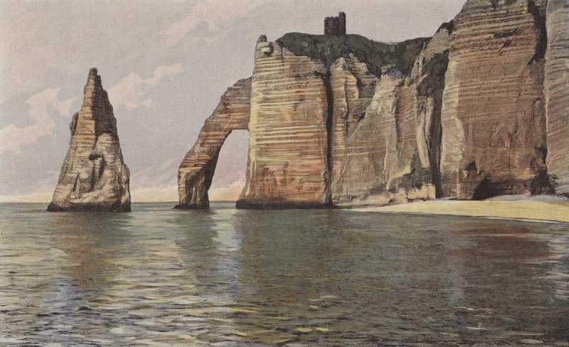 Etretat, klify Porte daval autorstwa French Photographer