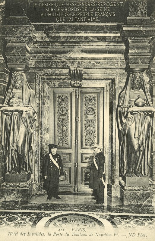 Hotel Des Invalides, Paryż (zdjęcie czarno-białe) autorstwa French Photographer