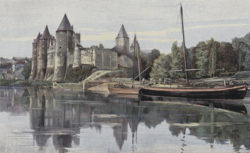 Josselin, zamek rodziny Rohan autorstwa French Photographer