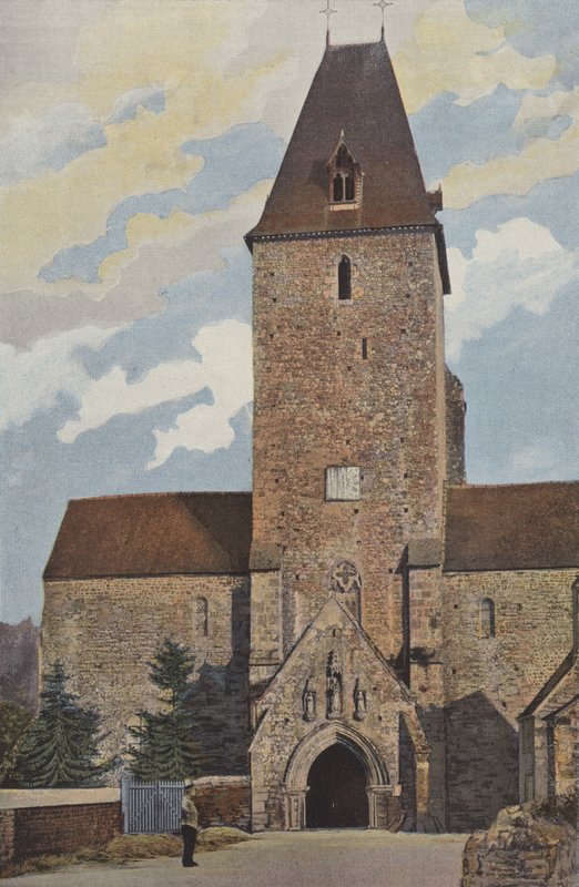 Lonlay, LAbbaye, Eglise, Ensemble O autorstwa French Photographer