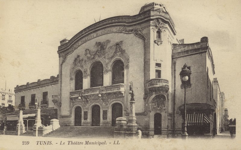 Teatr Miejski, Tunis, Tunezja autorstwa French Photographer