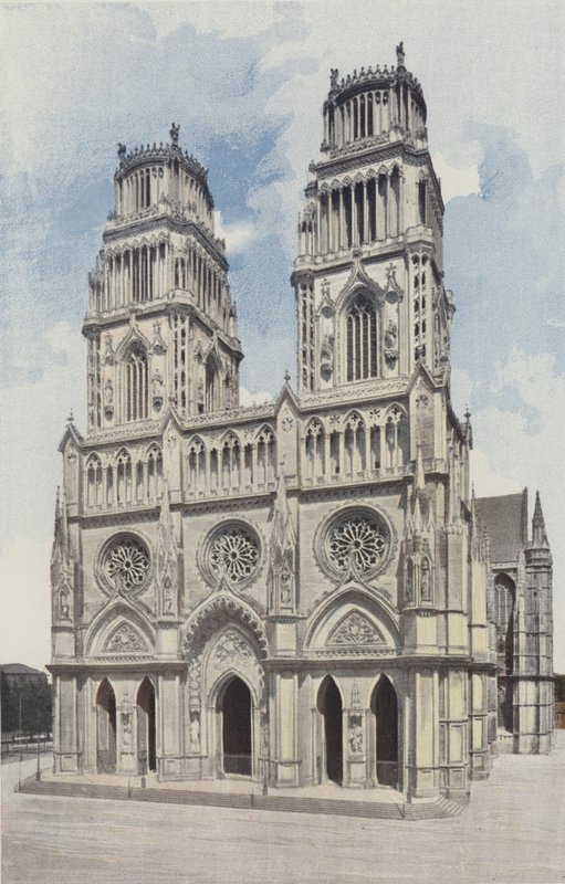 Orlean, Katedra Sainte-Croix, Fasada O autorstwa French Photographer
