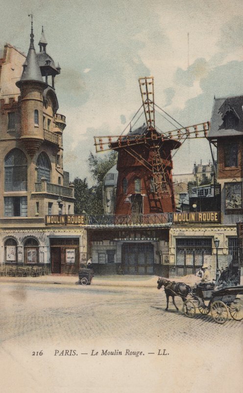 Paryż, Moulin Rouge autorstwa French Photographer