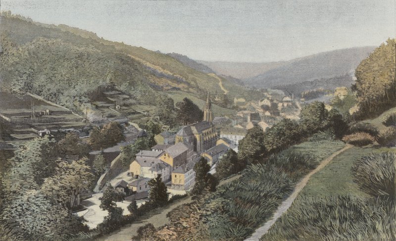 Plombieres, Widok ogólny, wzięty z E autorstwa French Photographer