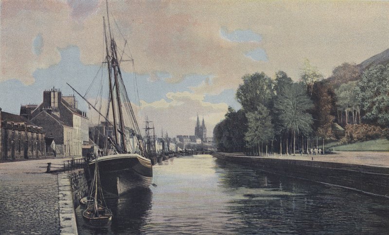 Quimper, Port autorstwa French Photographer