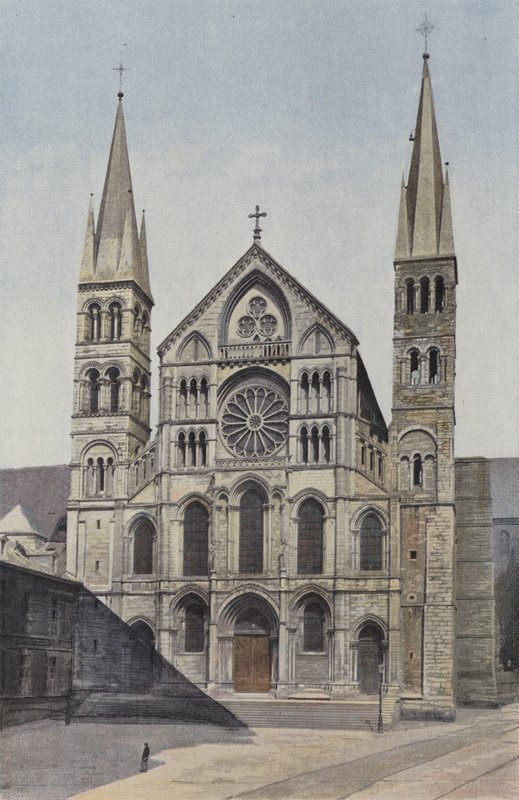 Reims, Kościół Saint-Remi, Fasada O autorstwa French Photographer