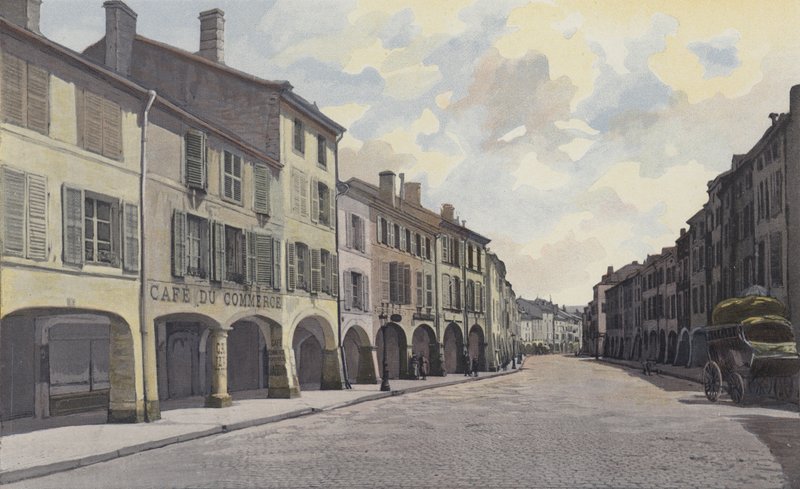 Remiremont, główna ulica autorstwa French Photographer