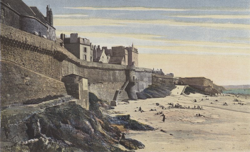 Saint-Malo, Mury obronne, część zachodnia (XIII w.) autorstwa French Photographer