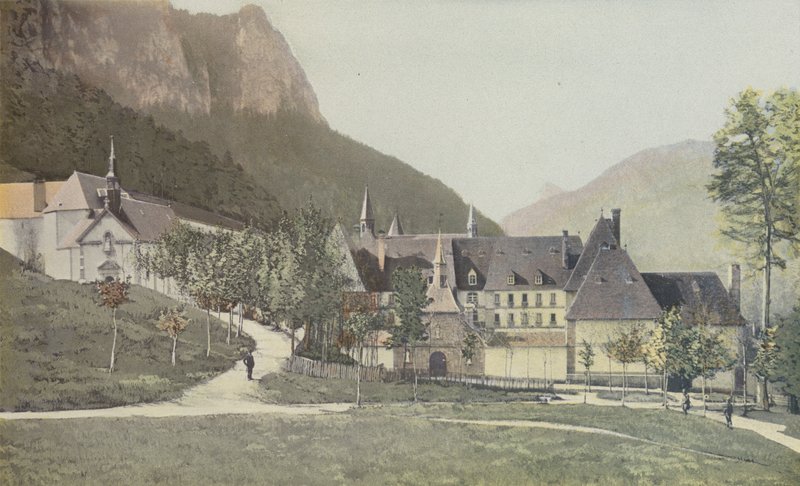 Saint-Pierre-de-Chartreuse, Klasztor Grande-Chartreuse, Wejście autorstwa French Photographer