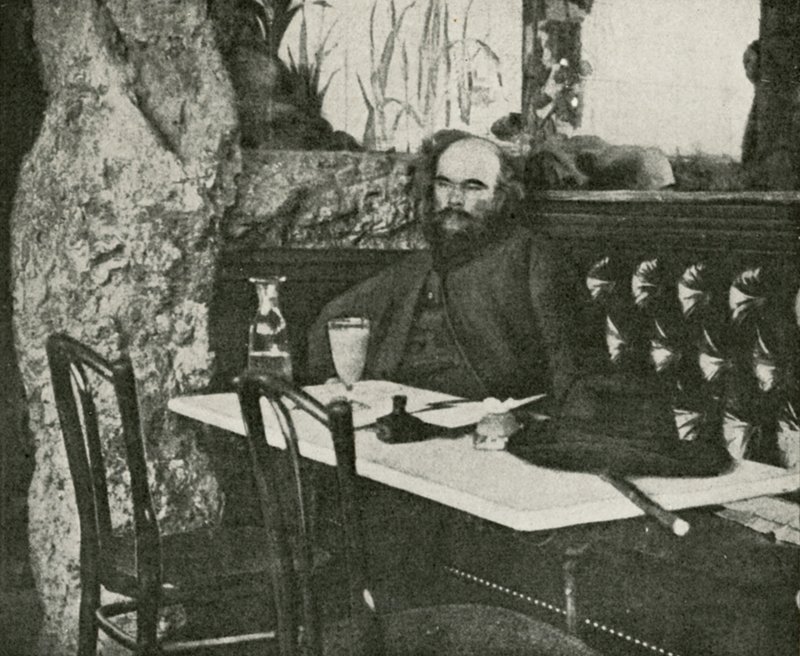 Verlaine, poeta absyntu (zdjęcie czarno-białe) autorstwa French Photographer