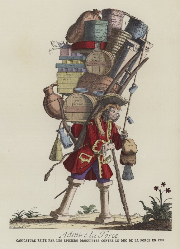 Podziwiaj siłę, 1721 autorstwa French School