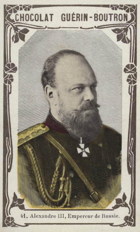 Aleksander III, cesarz Rosji (kolorowe zdjęcie) autorstwa French School
