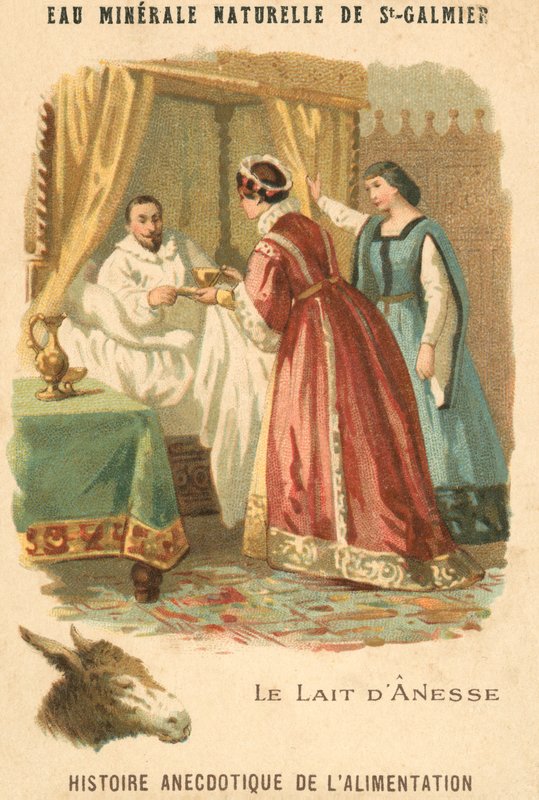 Mleko osła (chromolitho) autorstwa French School