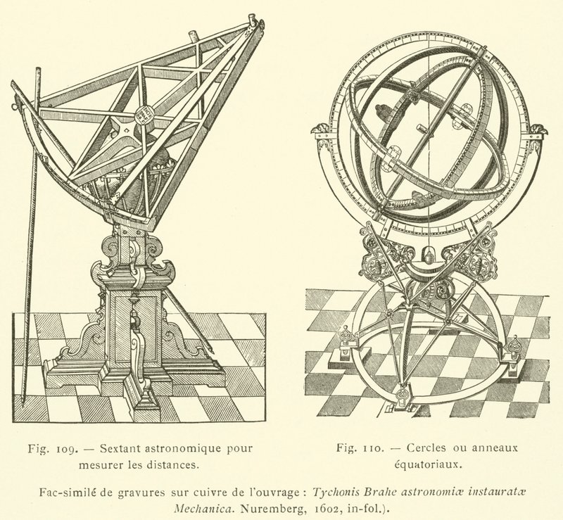 Instrumenty astronomiczne (grawerowanie) autorstwa French School