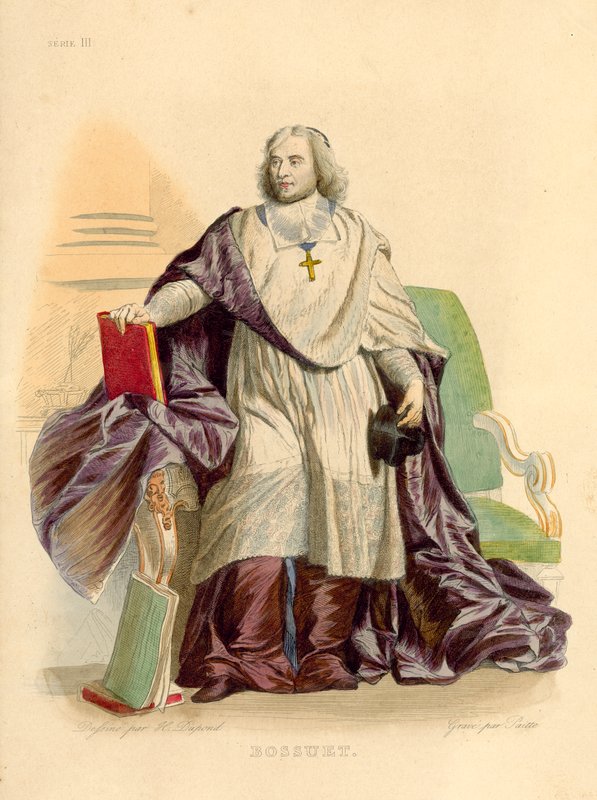 Bossuet (kolorowy grawer) autorstwa French School