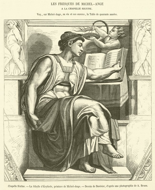 Kaplica Sykstyńska, Sybilla Erytrei (rycina) autorstwa French School