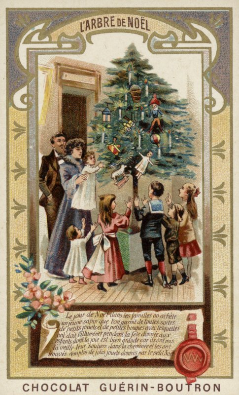 Choinka (chromolitho) autorstwa French School