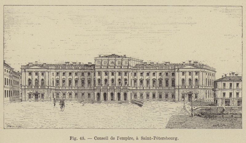 Rada Cesarstwa w Sankt-Petersburgu (rycina) autorstwa French School