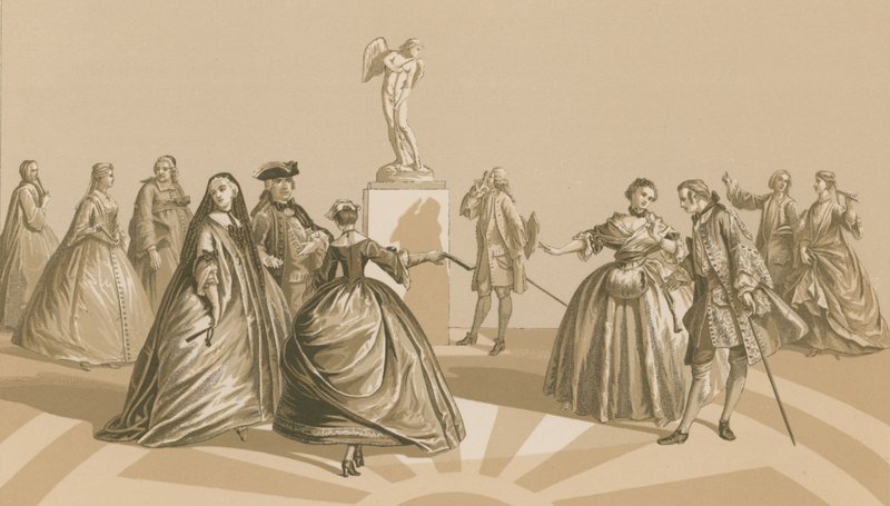 Kostiumy, 1720-1740 autorstwa French School