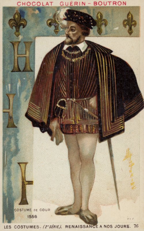 Suknia dworska, 1556 autorstwa French School